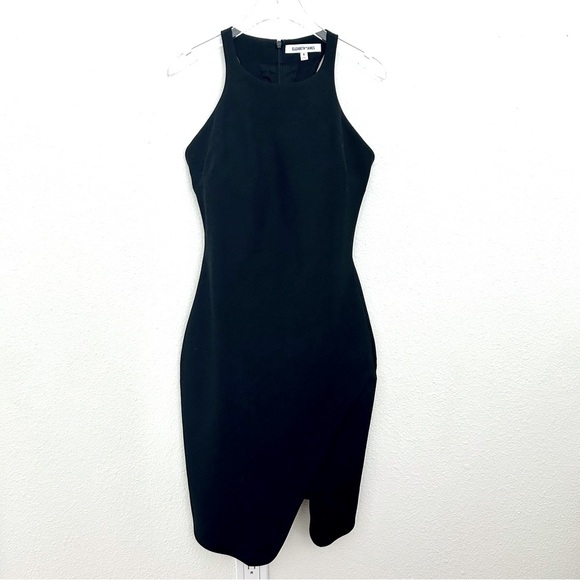 Elizabeth and James Sheath Midi Dress Racerback Asymmetrical Hem Olsen Size 6 - Picture 11 of 13